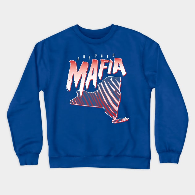 Buffalo Bills Mafia New York Crewneck Sweatshirt by stayfrostybro